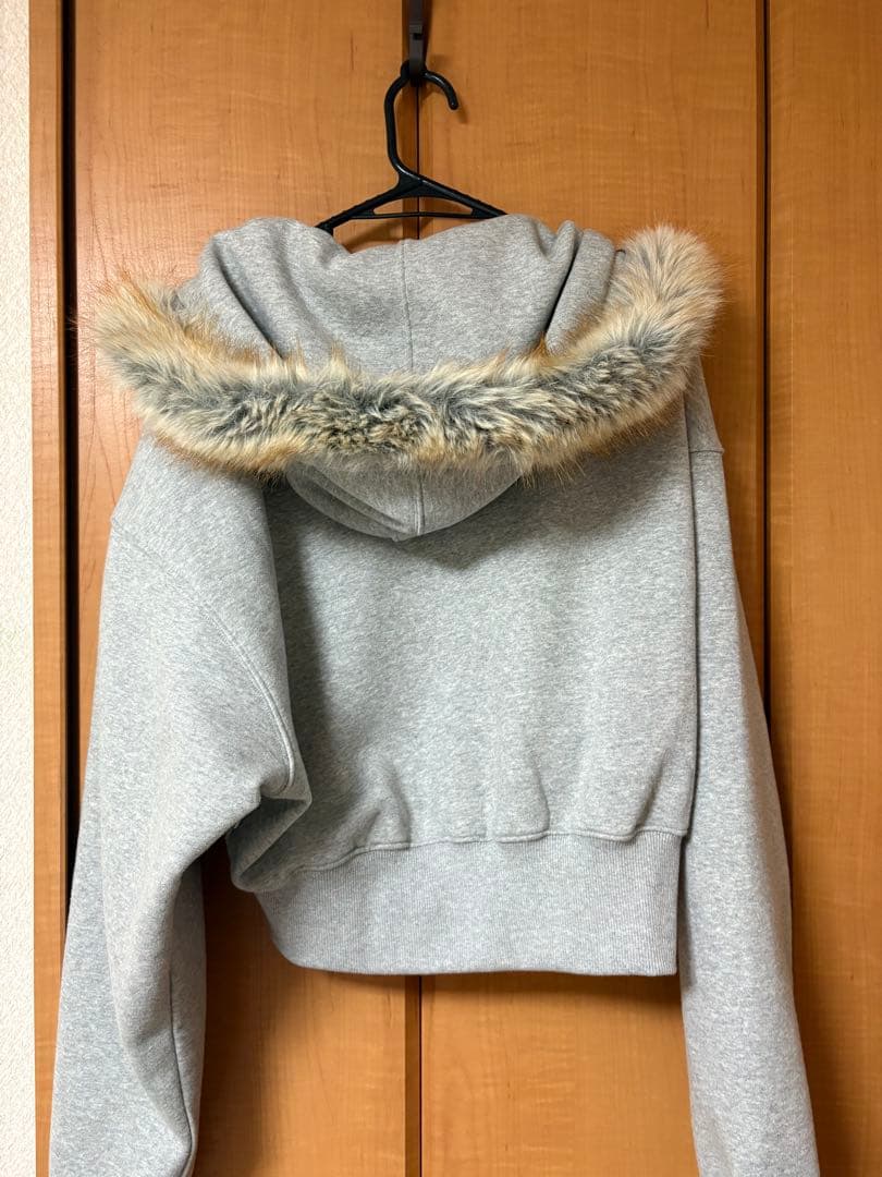 SCULPTOR ファーパーカー グレー