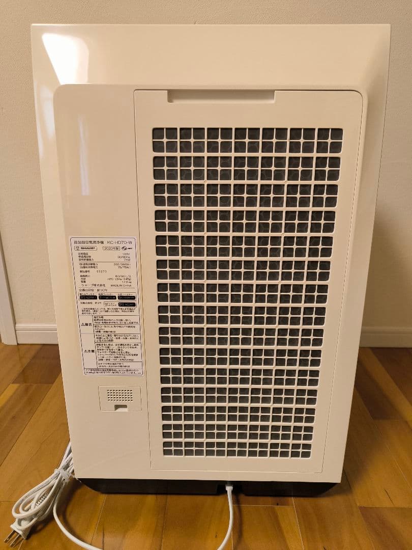 シャープ SHARP KC-HD70-W 除加湿空気清浄機 2020年製