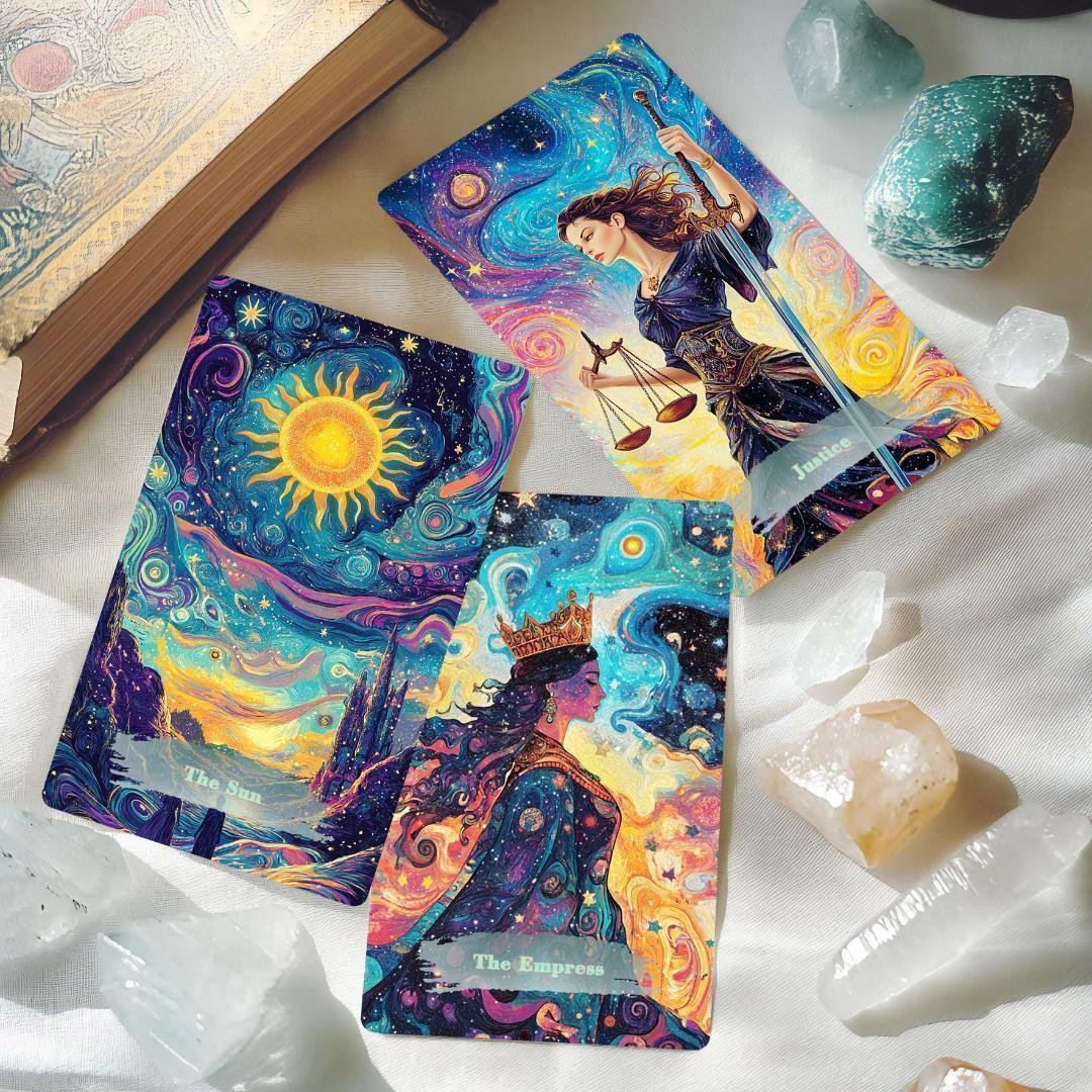【正規品タロットカード】超美麗イラスト✨入手困難海外デッキ✨宇宙の神秘のタロット