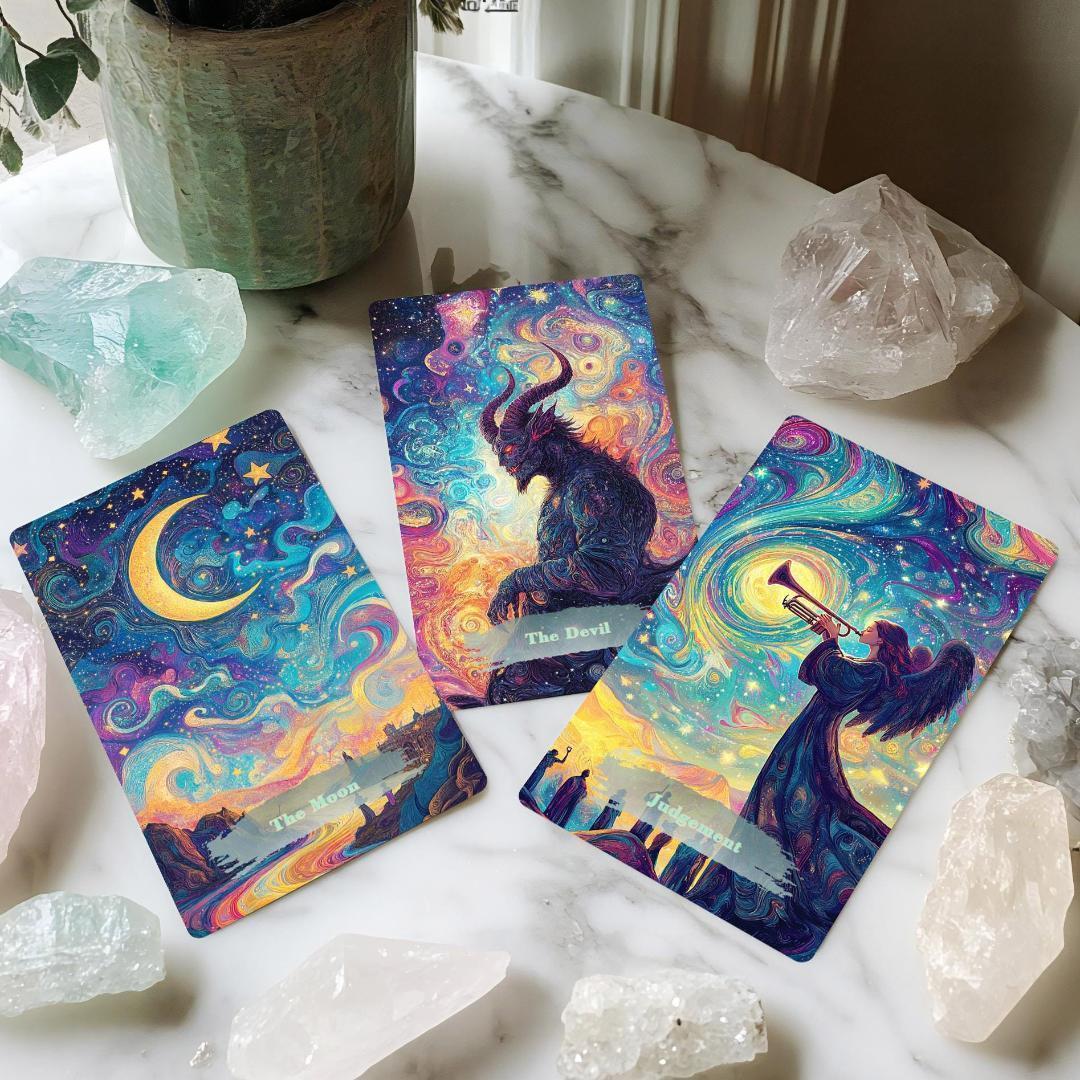 【正規品タロットカード】超美麗イラスト✨入手困難海外デッキ✨宇宙の神秘のタロット