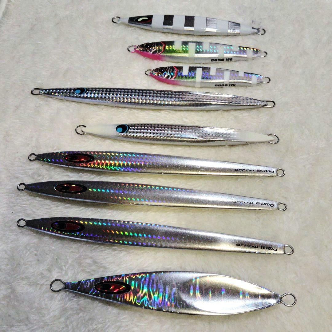 メタルジグ9個セット シーフロア・ウロコ・COSO・SHIMANO