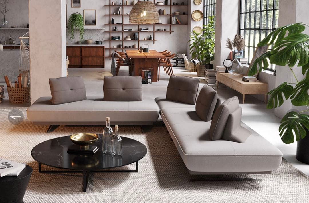 関家具　アルフレードII 背クッション　ハイタイプ グレー