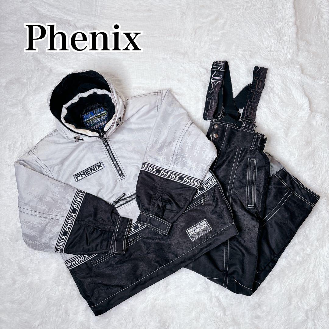 Phenix スノボ スキーウェア セットアップ メンズ 白　黒　ハーフジップ
