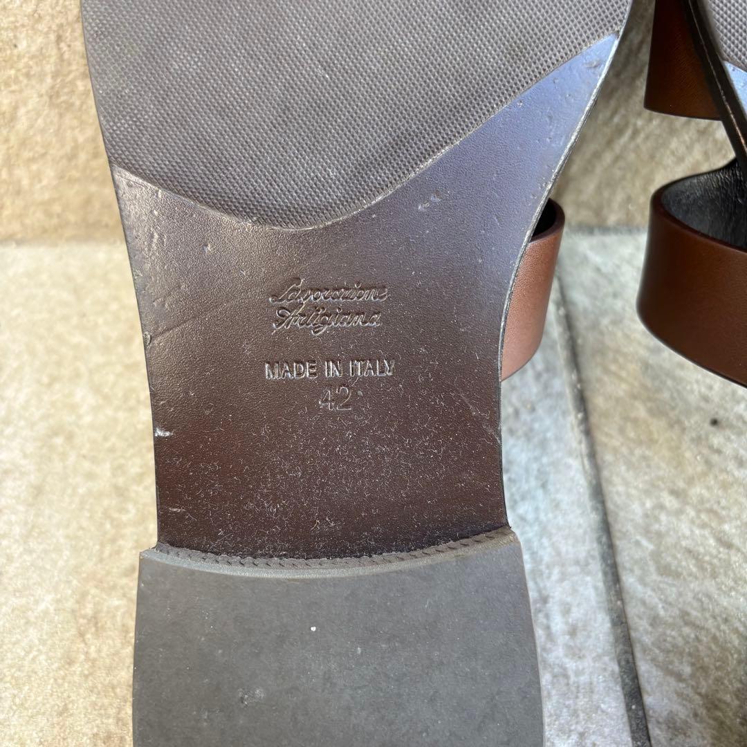 美品　L/UCCA ルッカ　lucca ブラウン　サンダル　beamsF