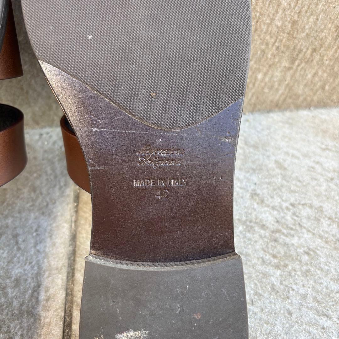 美品　L/UCCA ルッカ　lucca ブラウン　サンダル　beamsF