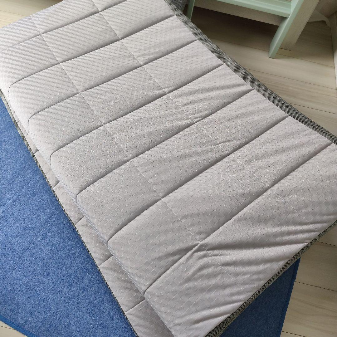 【美品】Nブレス プラスエア 敷き布団 8cm厚 敷ふとんカバー付き セミダブル