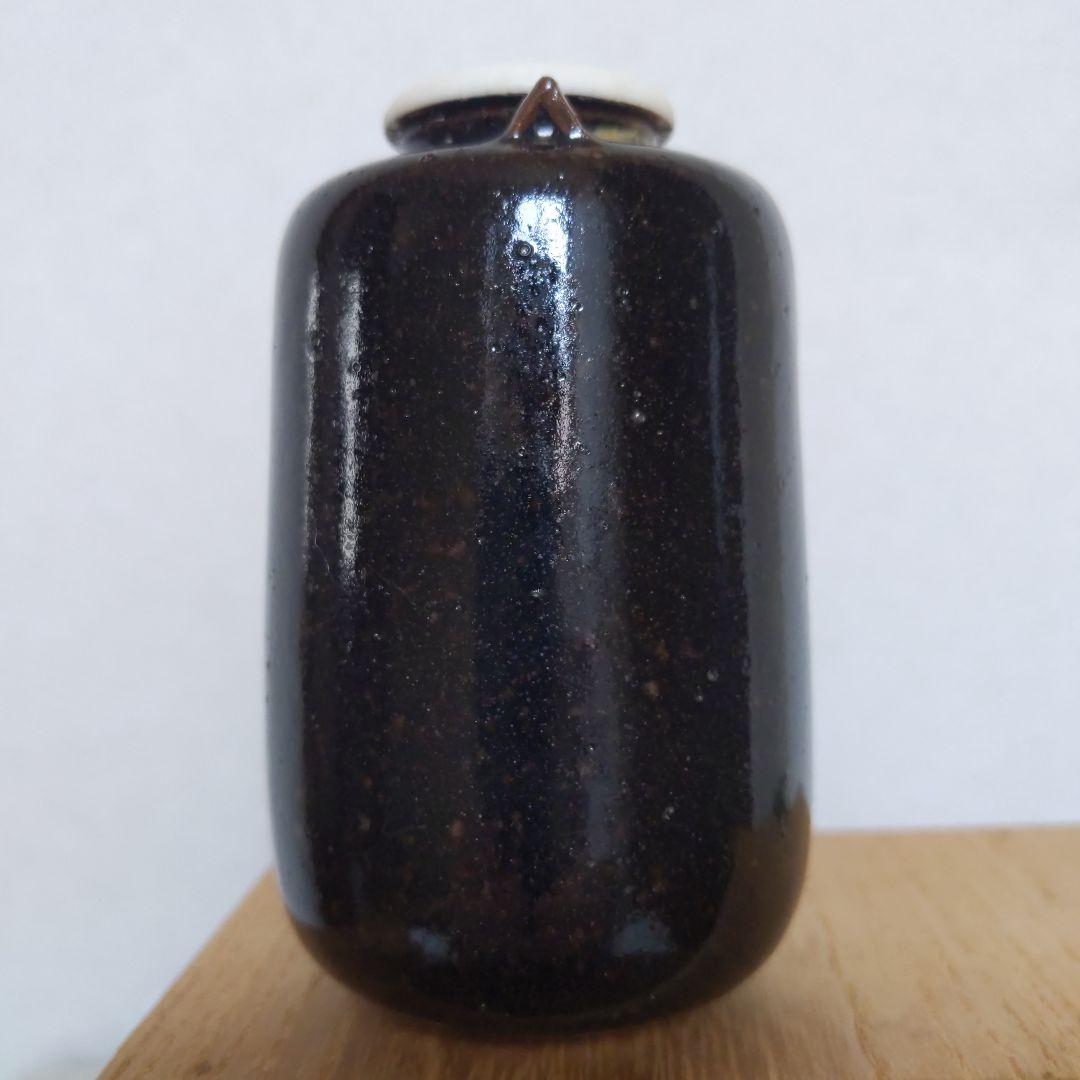 茶道具　【diana】　膳所焼　生野写　茶入　陽炎園　仕履付　表千家