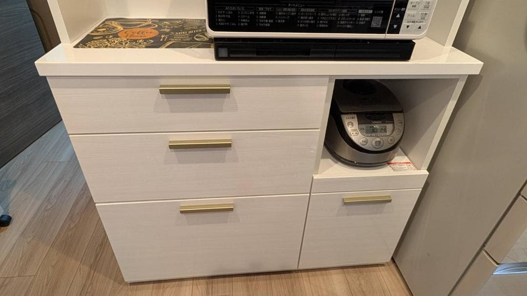 【購入予定者と調整中】ニトリ　キッチンボード（ソレル 100KB WH）