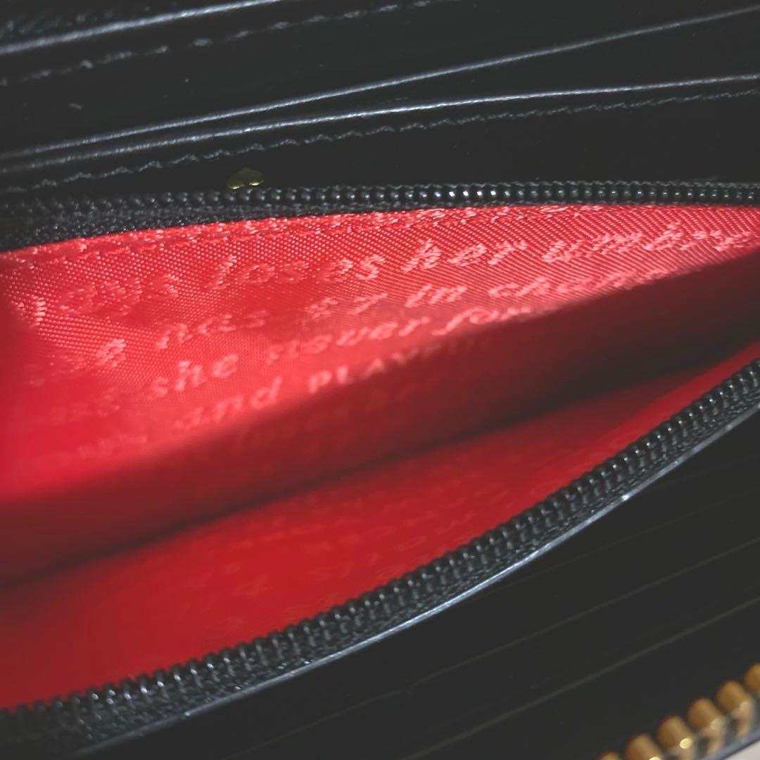 美品　Kate spade 長財布　ブラック　犬　チワワ　犬　可愛い