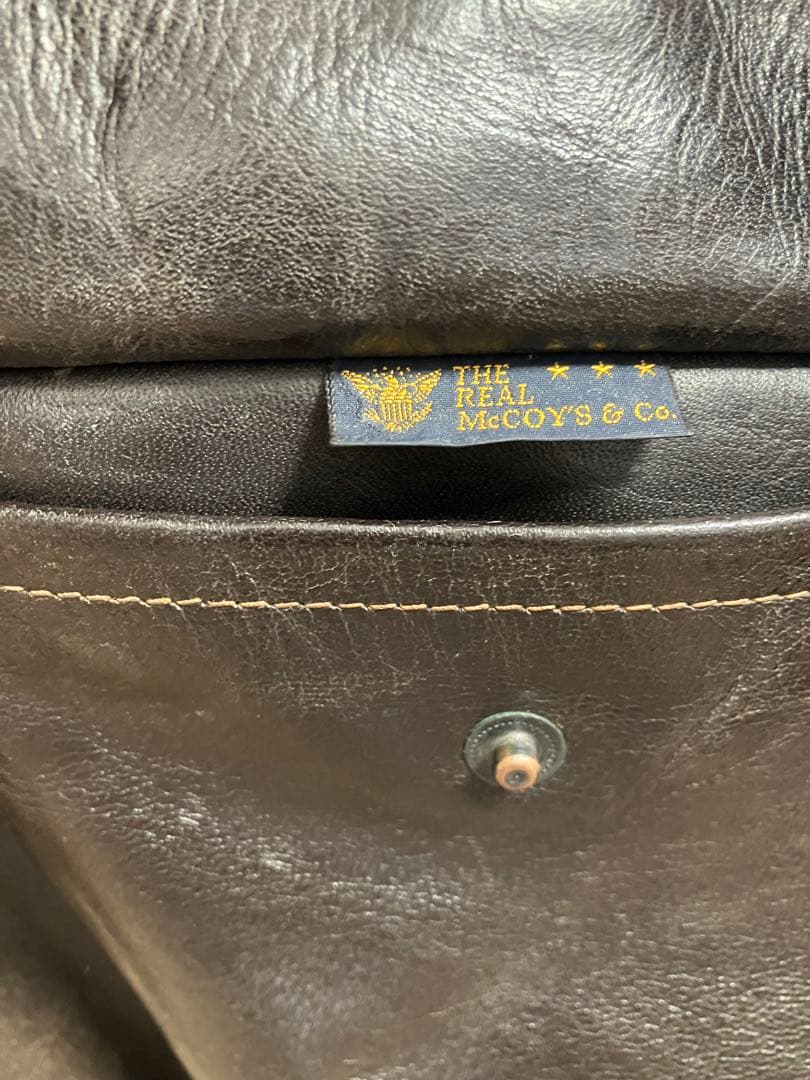 旧THE REAL McCOY'S TYPE A-2 レザージャケット 38