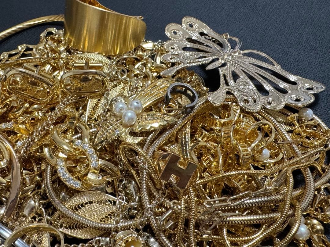 K18 SVコンビ ゴールドアクセサリー 時計 ネックレス 指輪等 まとめ売り