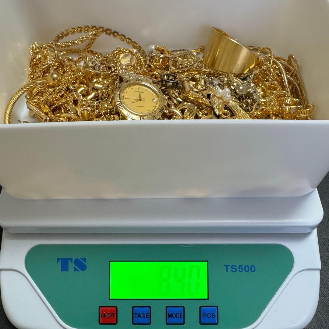 K18 SVコンビ ゴールドアクセサリー 時計 ネックレス 指輪等 まとめ売り