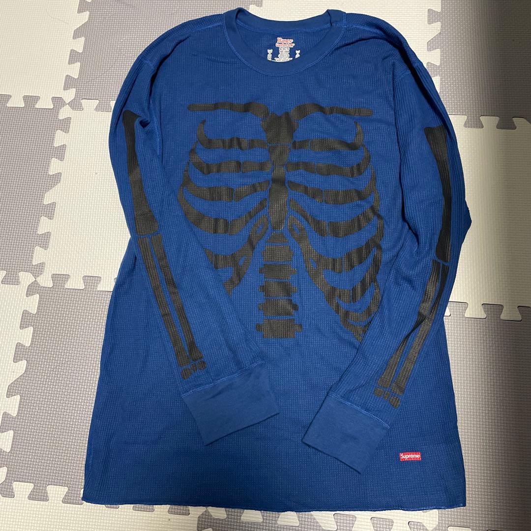 Supreme®/Hanes® Bones Thermal Crew 骨サーマル