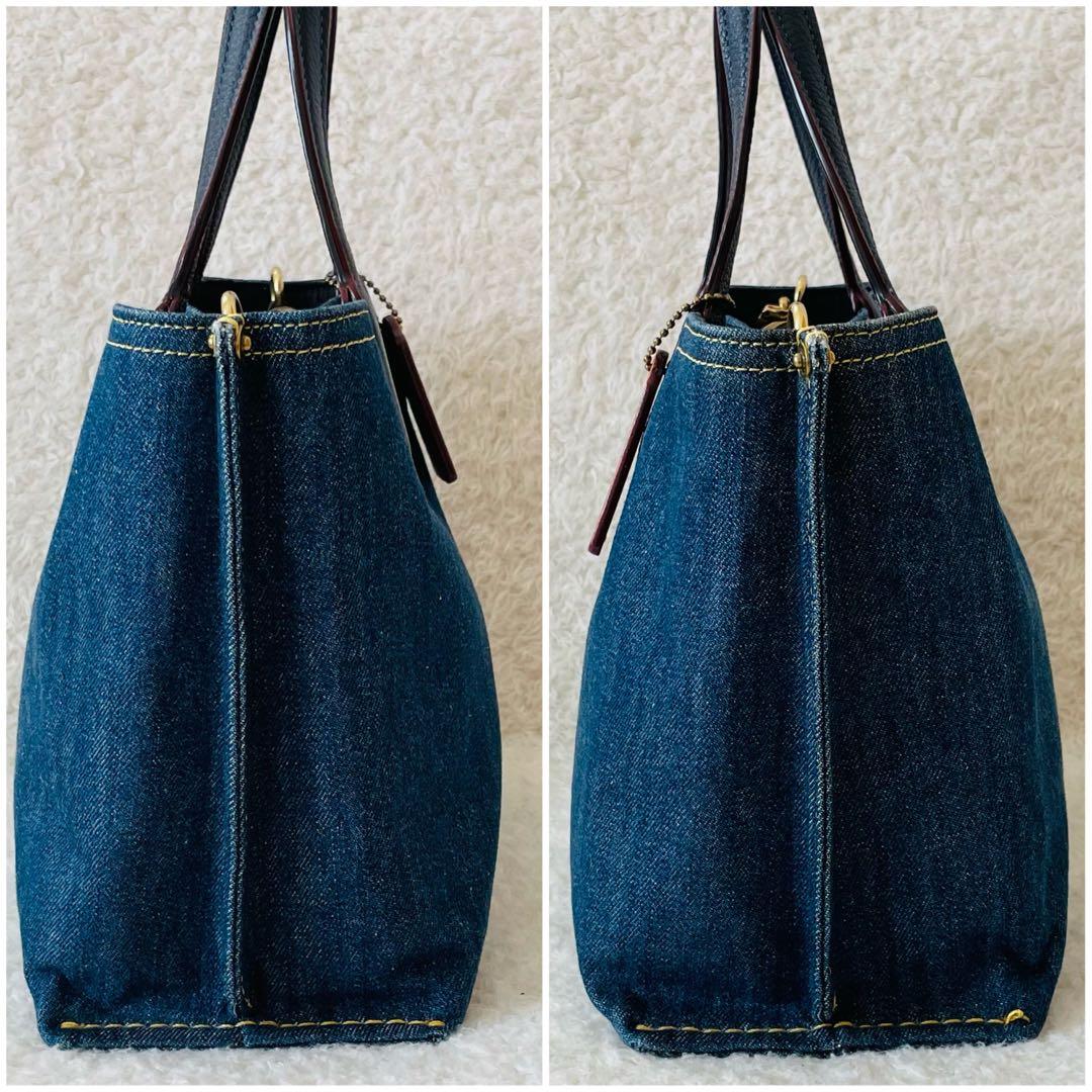【美品】COACH ハンドバッグ 2way ショルダーバッグ デニム ウィロウ