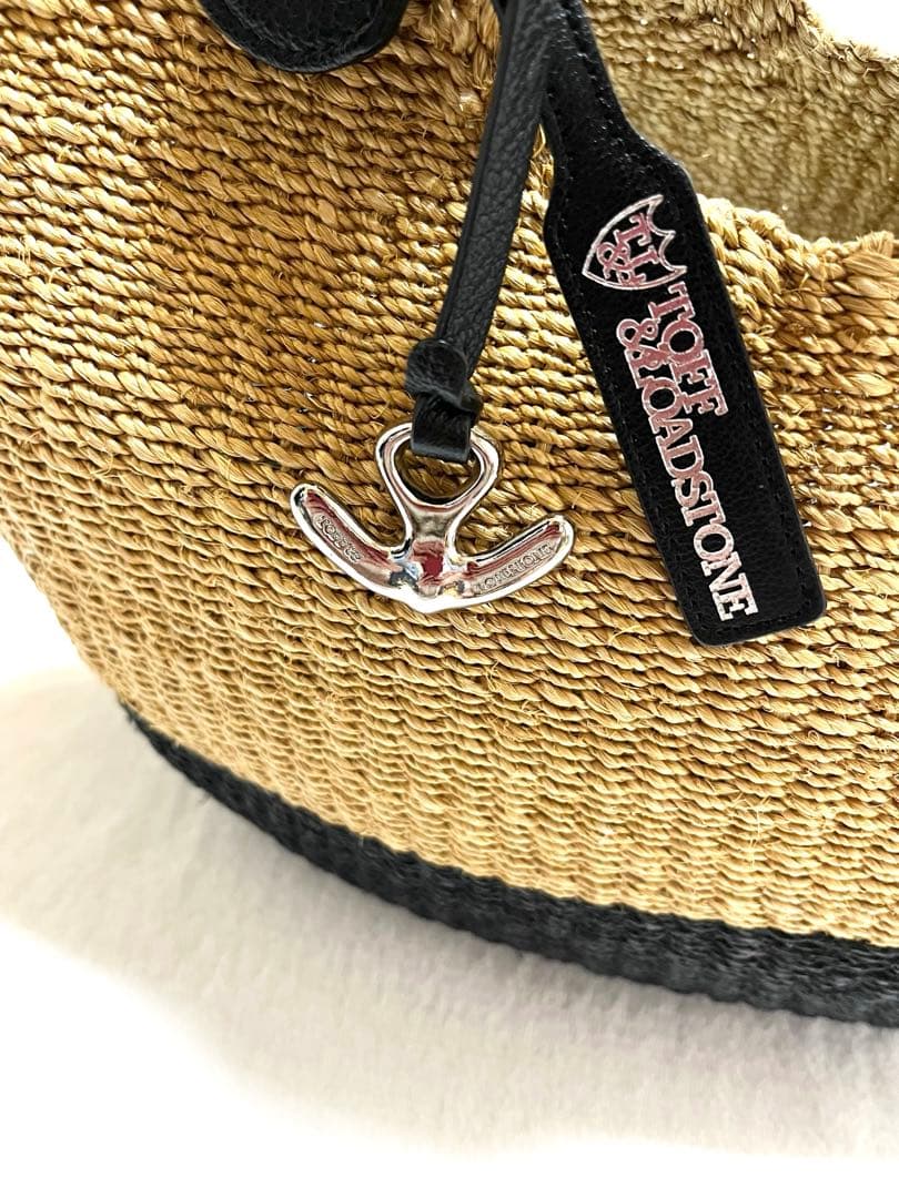 TOFF&LOADSTONE かごバッグ　ラフィア　バッグ　肩がけ　レザー