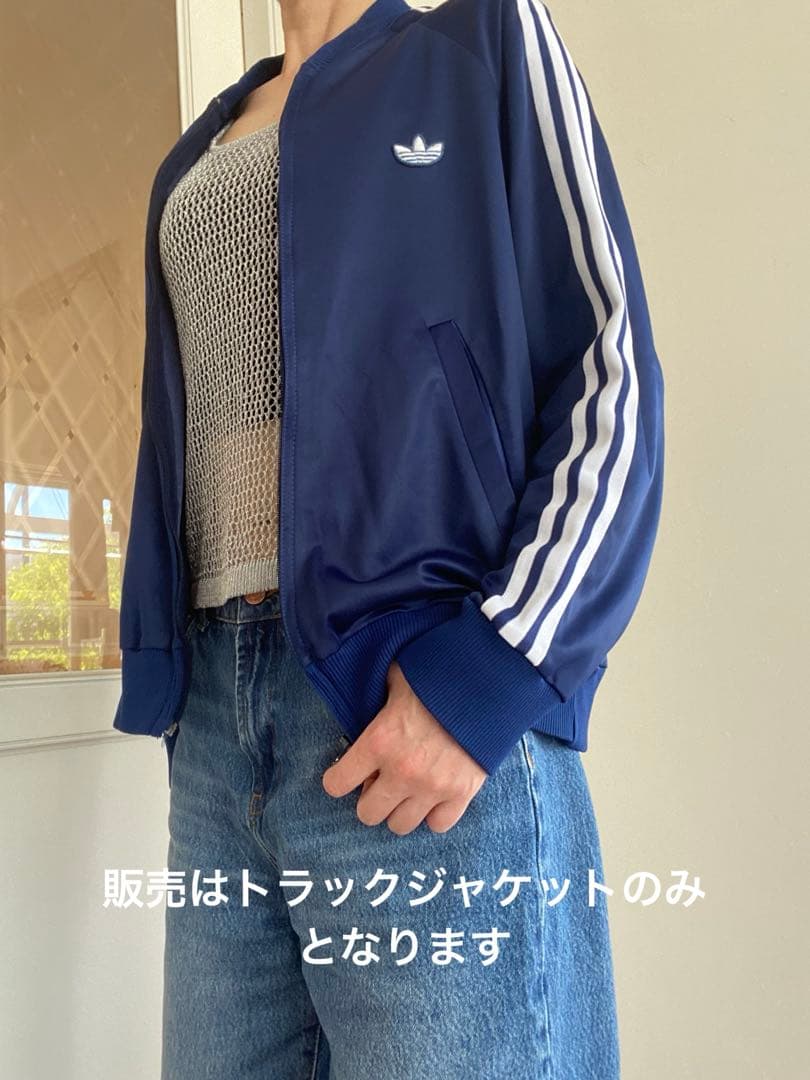 70's adidas トラックジャケット　ネイビー　希少　西ドイツ