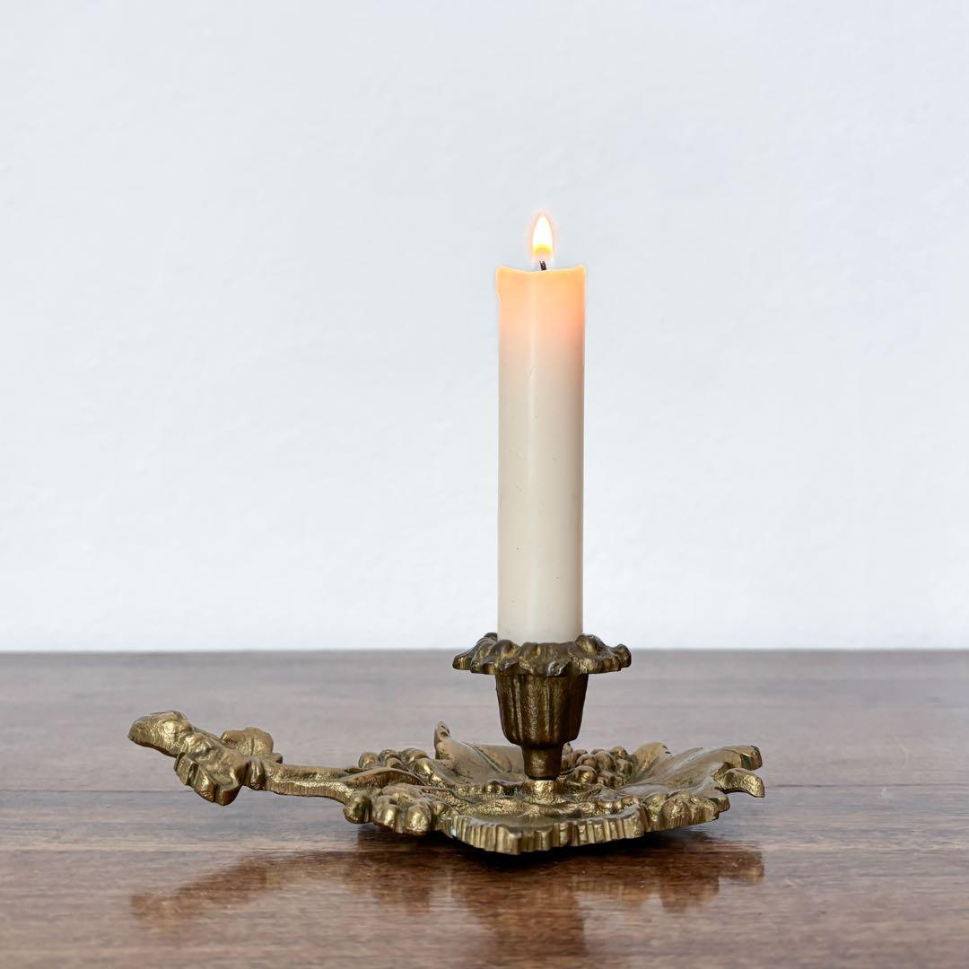 【ドイツ 真鍮製の葡萄キャンドルスタンド】ヴィンテージ