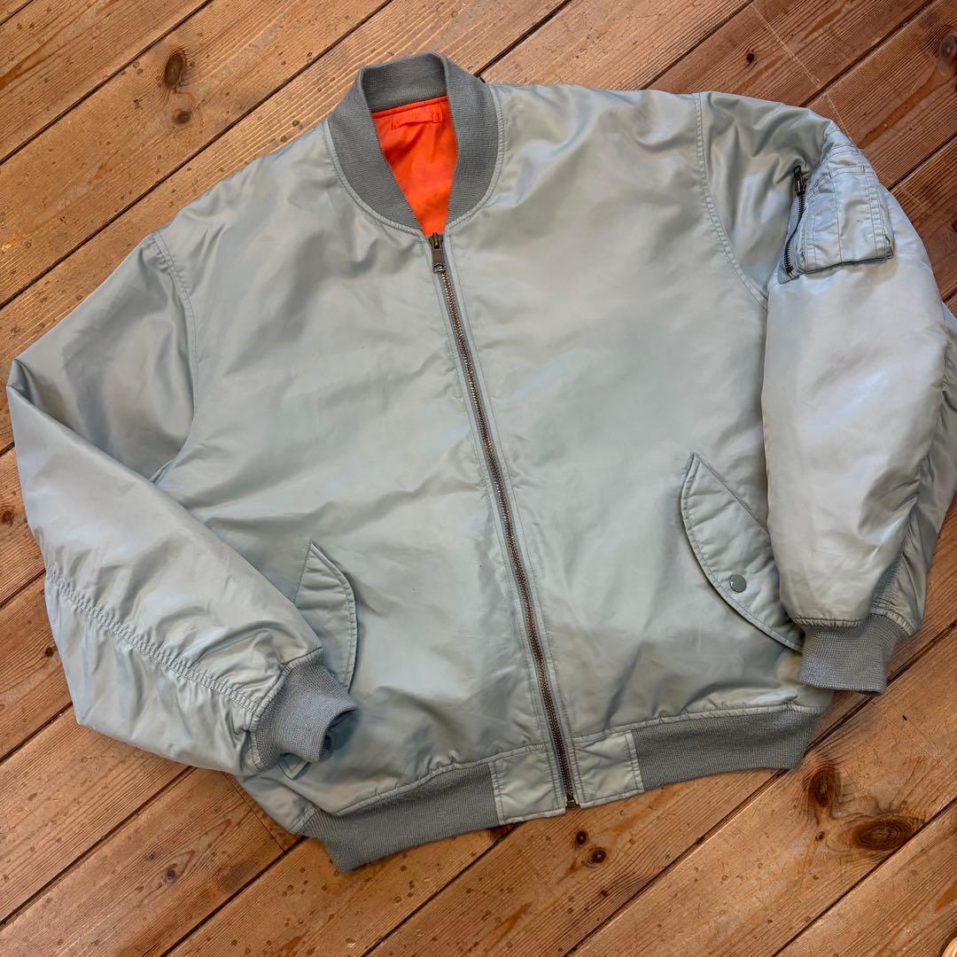 OLD UNIQLO MA-1 フライトジャケット シルバー