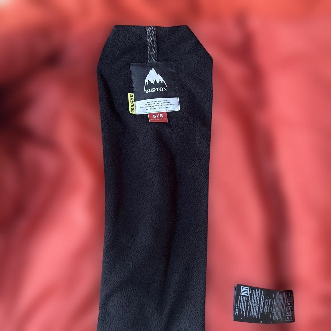 BURTON 子ども用スキーウェア グレー/オレンジ120cm