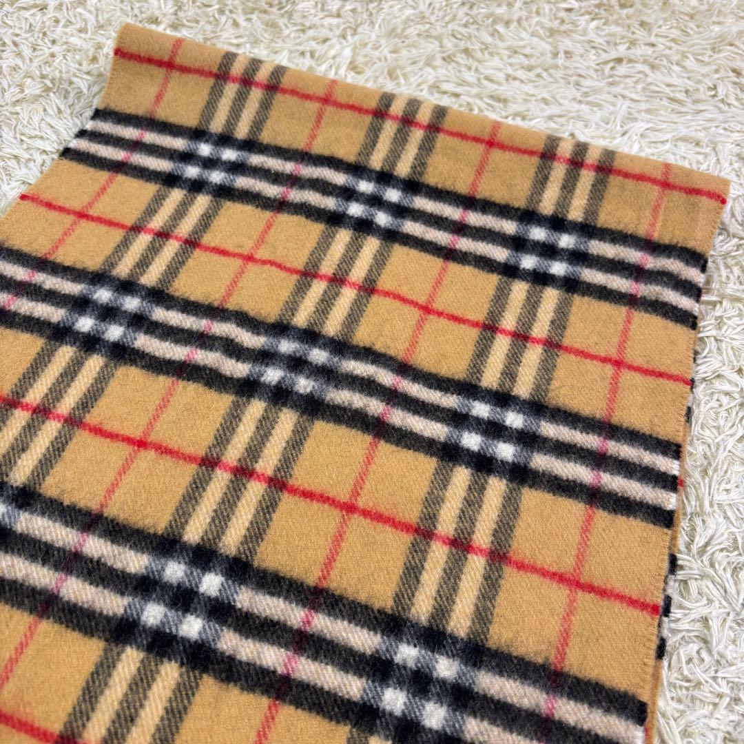 バーバリーロンドン イングランド　ノバチェック　カシミア100% マフラー