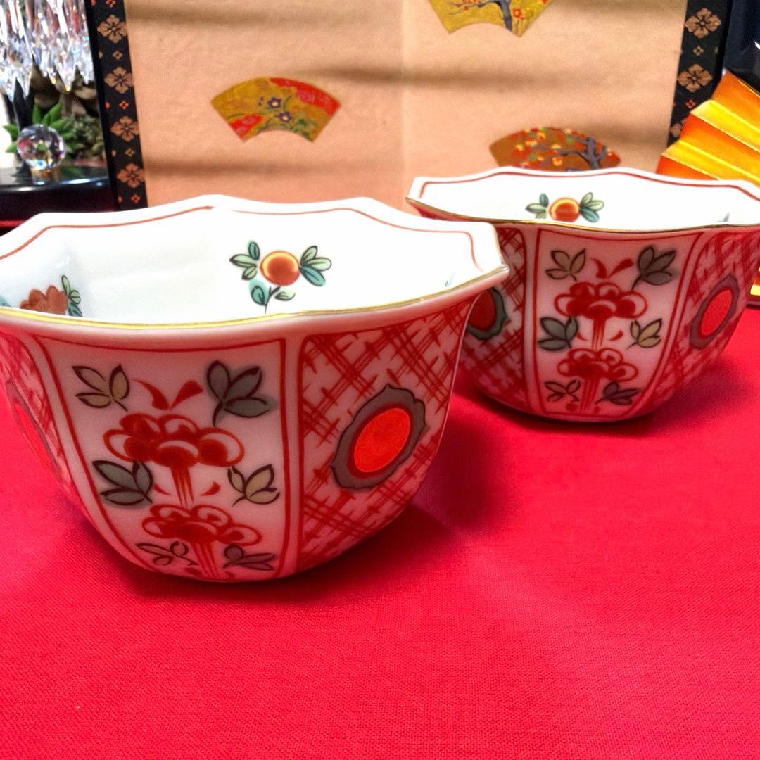 唄姫 たち吉赤絵金彩　前畑陶器庫山窯　南風窯　No.4-27