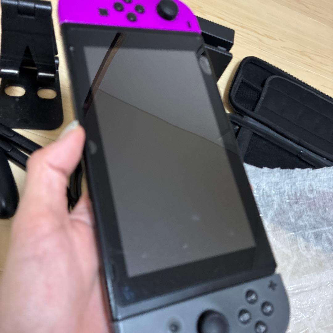 Nintendo Switch 紫/グレー 本体 + 付属品