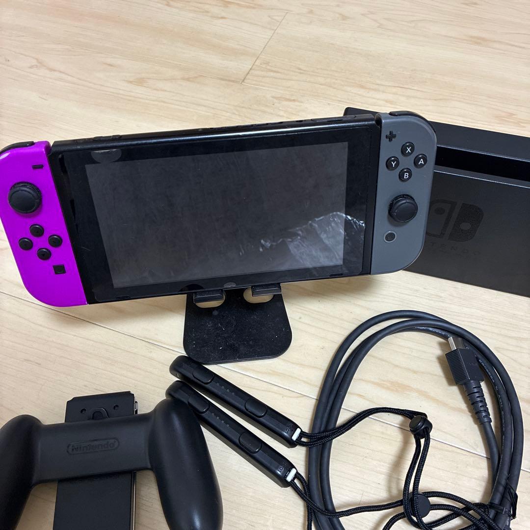 Nintendo Switch 紫/グレー 本体 + 付属品