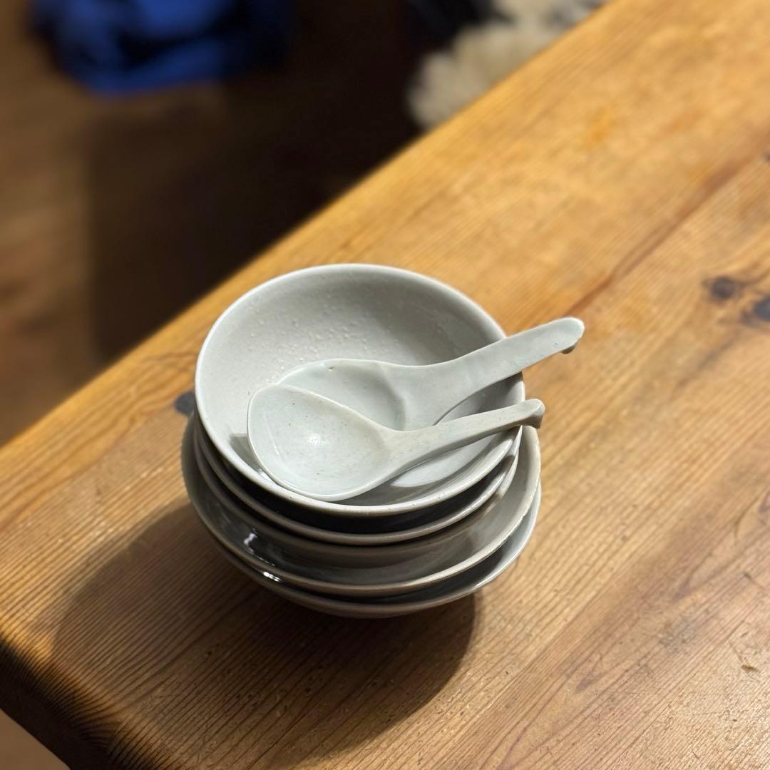 中本純也　食器　中鉢　5皿セット+レンゲ2点