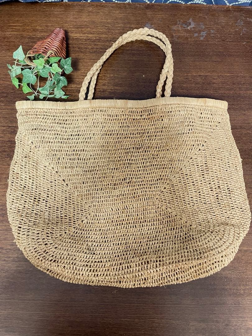 NORO カゴバッグ トートバッグ ラフィア ノロ プラージュ 辺見えみり