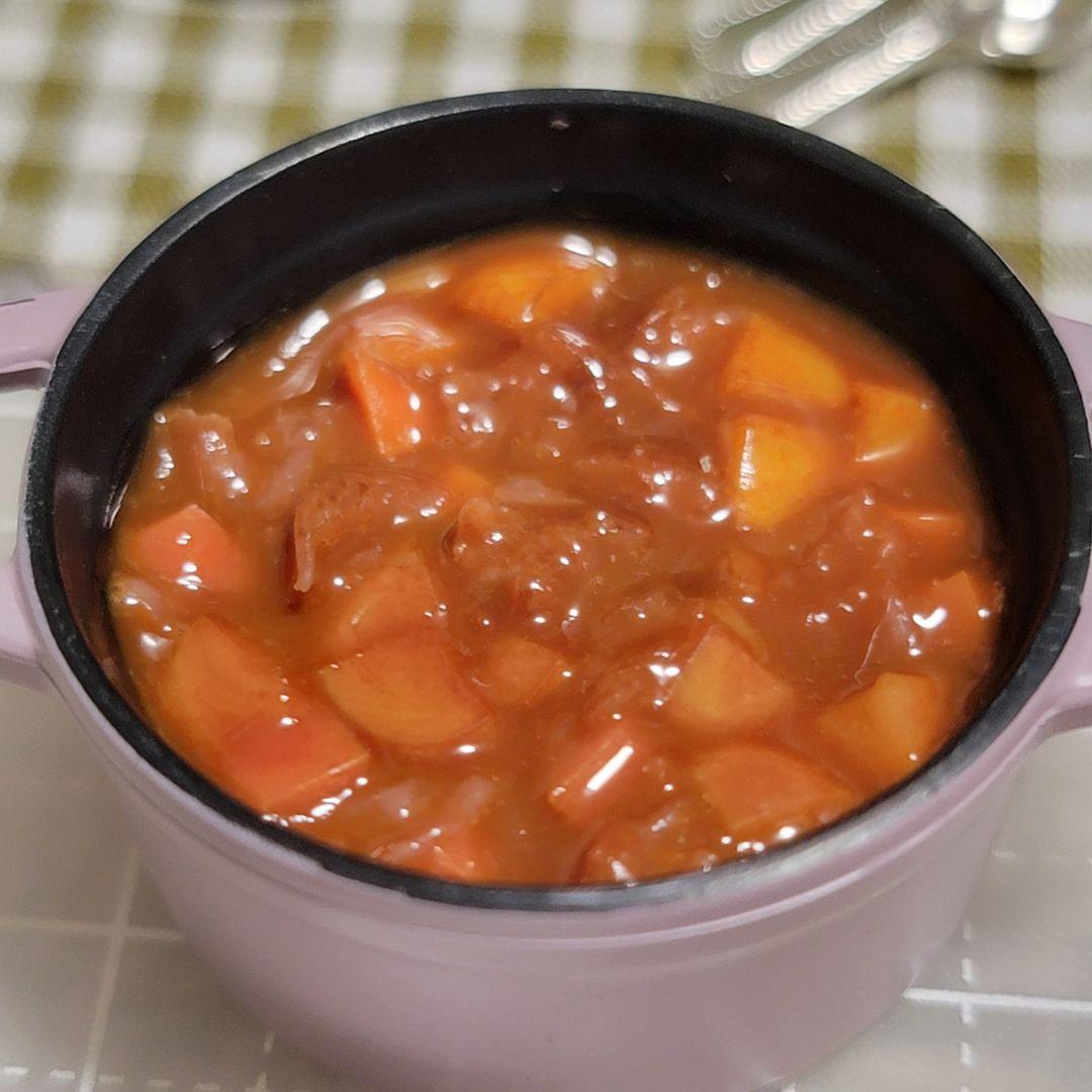 ミニチュアフード カレーライスセット