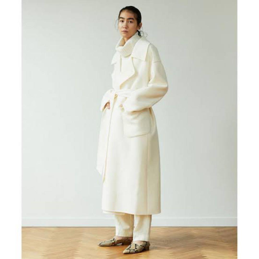 クレーターロングコート　大草直子 ウールリバーコート