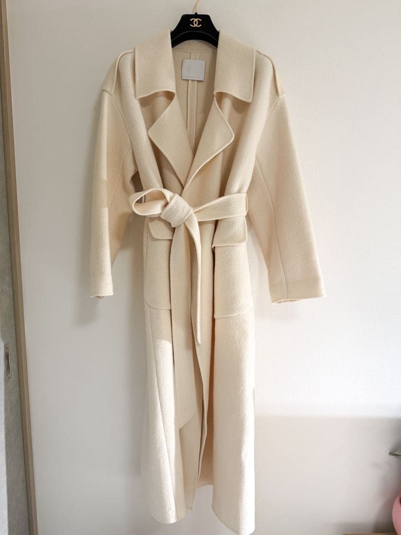 クレーターロングコート　大草直子 ウールリバーコート