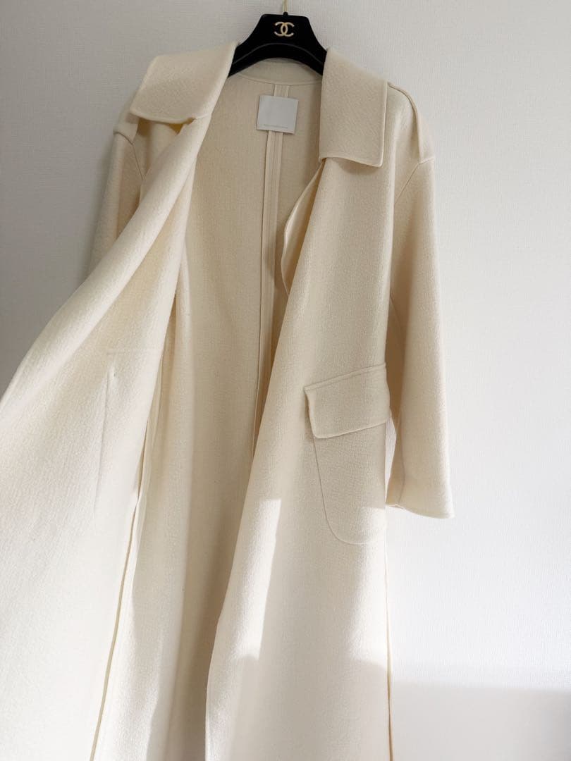 クレーターロングコート　大草直子 ウールリバーコート