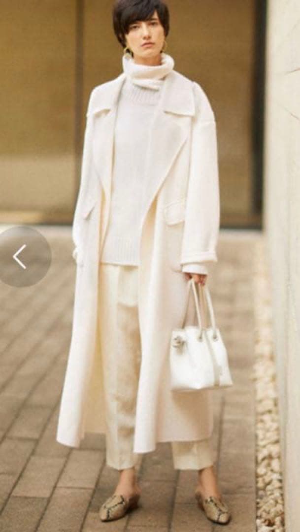 クレーターロングコート　大草直子 ウールリバーコート