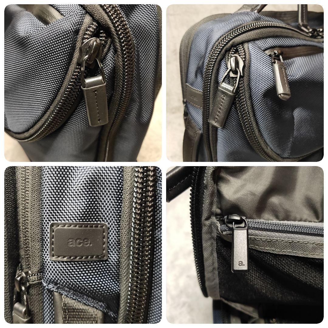 【美品】 ace.GENE デュアルポーズ ネイビー 35113 2way