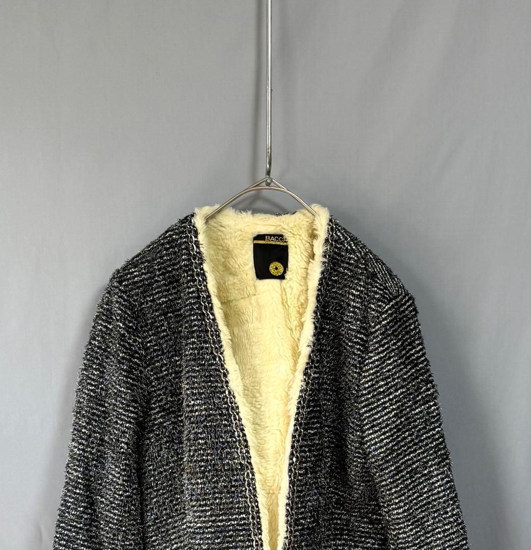 バッカ　トゥモローランド　裏ボア高級ツイードジャケット　38