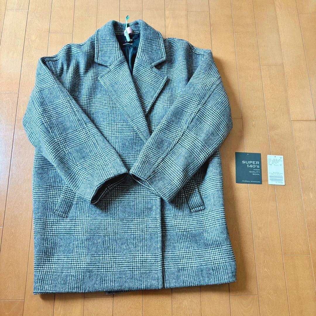 美品 ★JOURNAL STANDARD★ スーパー140ビーバーテーラーコート