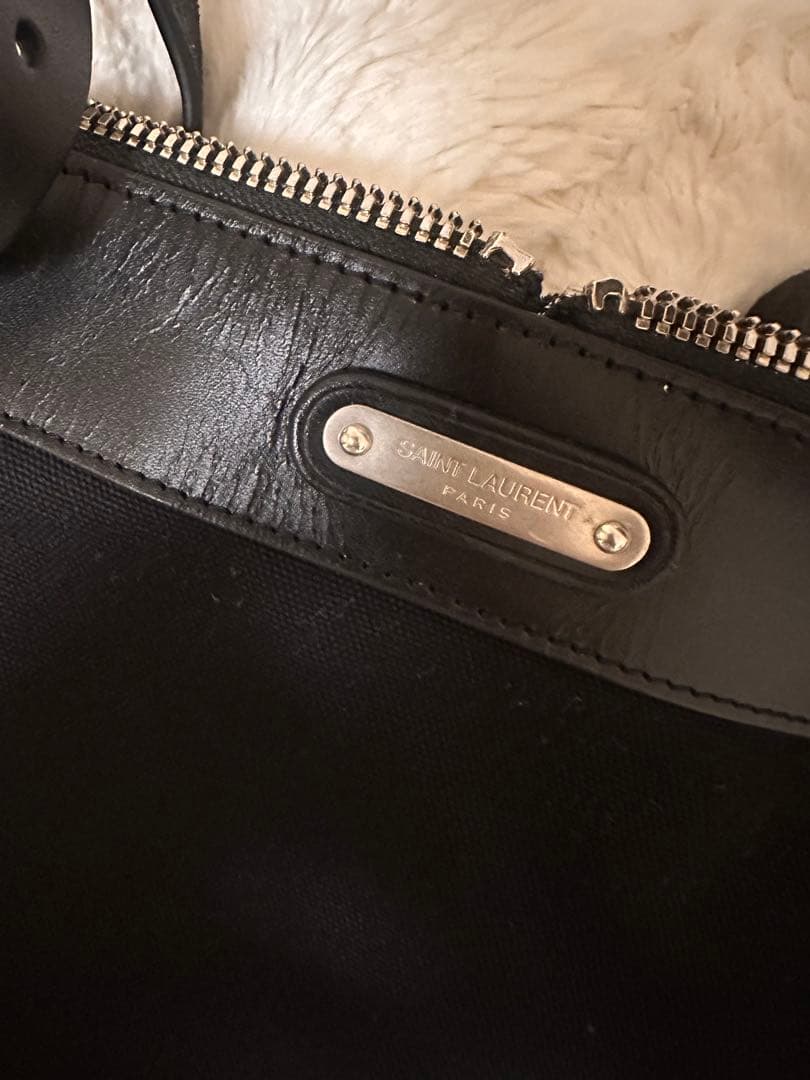 SAINT LAURENT 黒 大容量トートバッグ