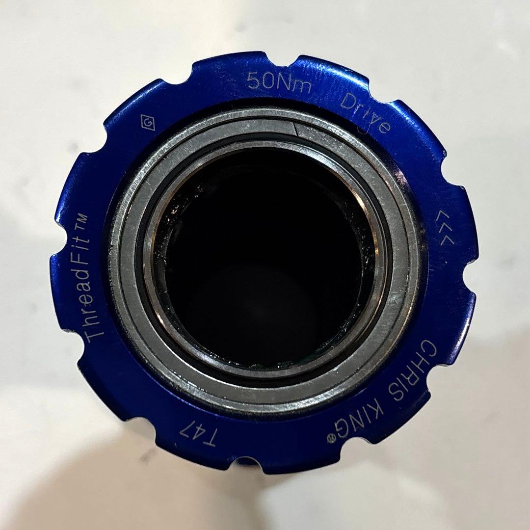 CHRISKING ボトムブラケット T47-24i NAVY 中古品 送料無料