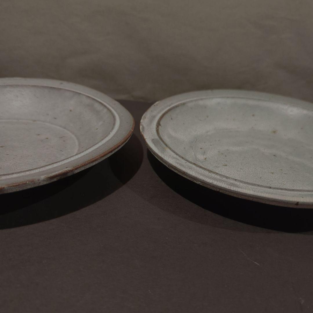 ♢大原拓也　リムプレート　2枚♢　裂粉引