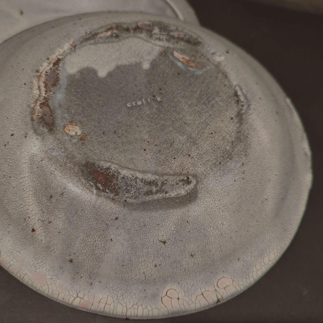 ♢大原拓也　リムプレート　2枚♢　裂粉引