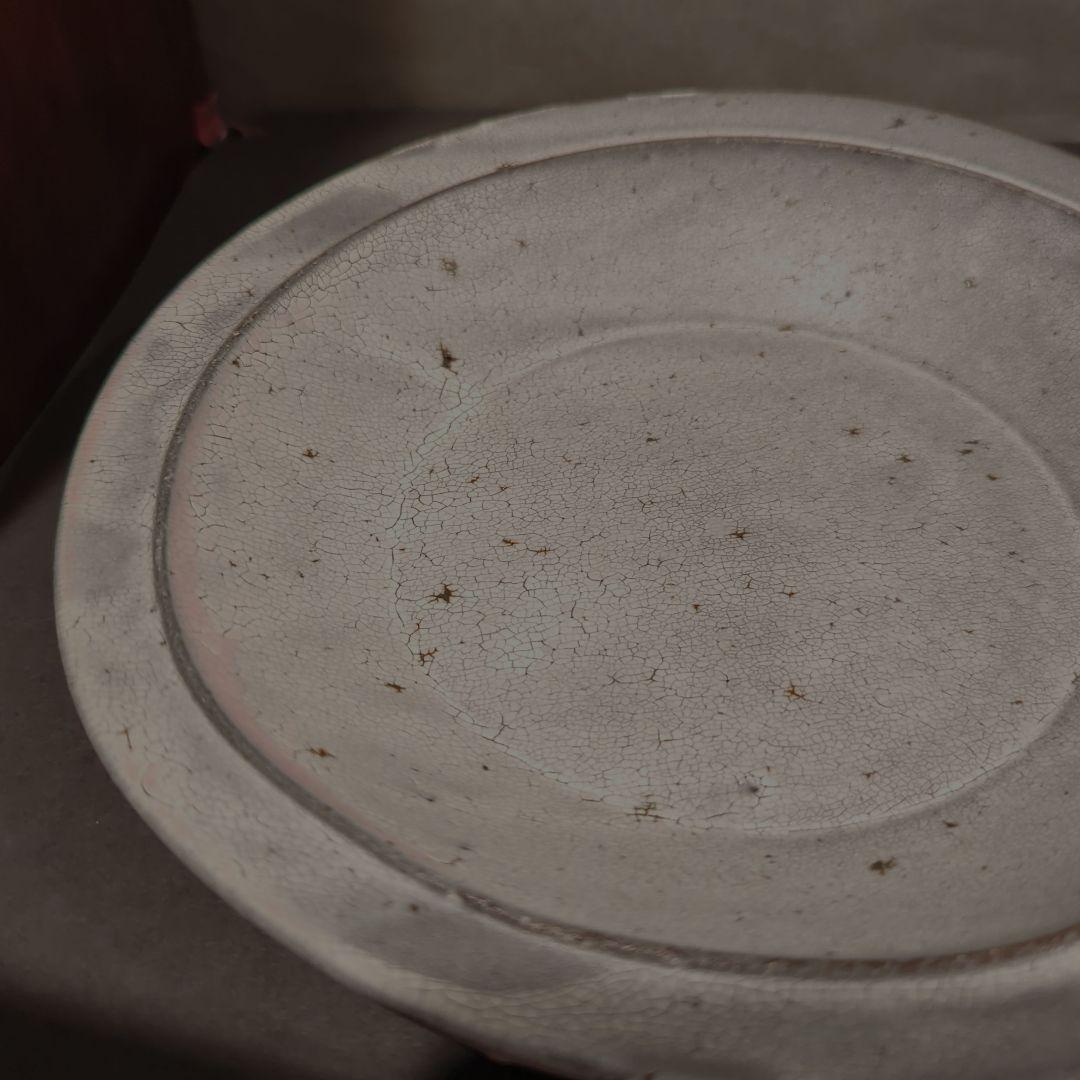 ♢大原拓也　リムプレート　2枚♢　裂粉引