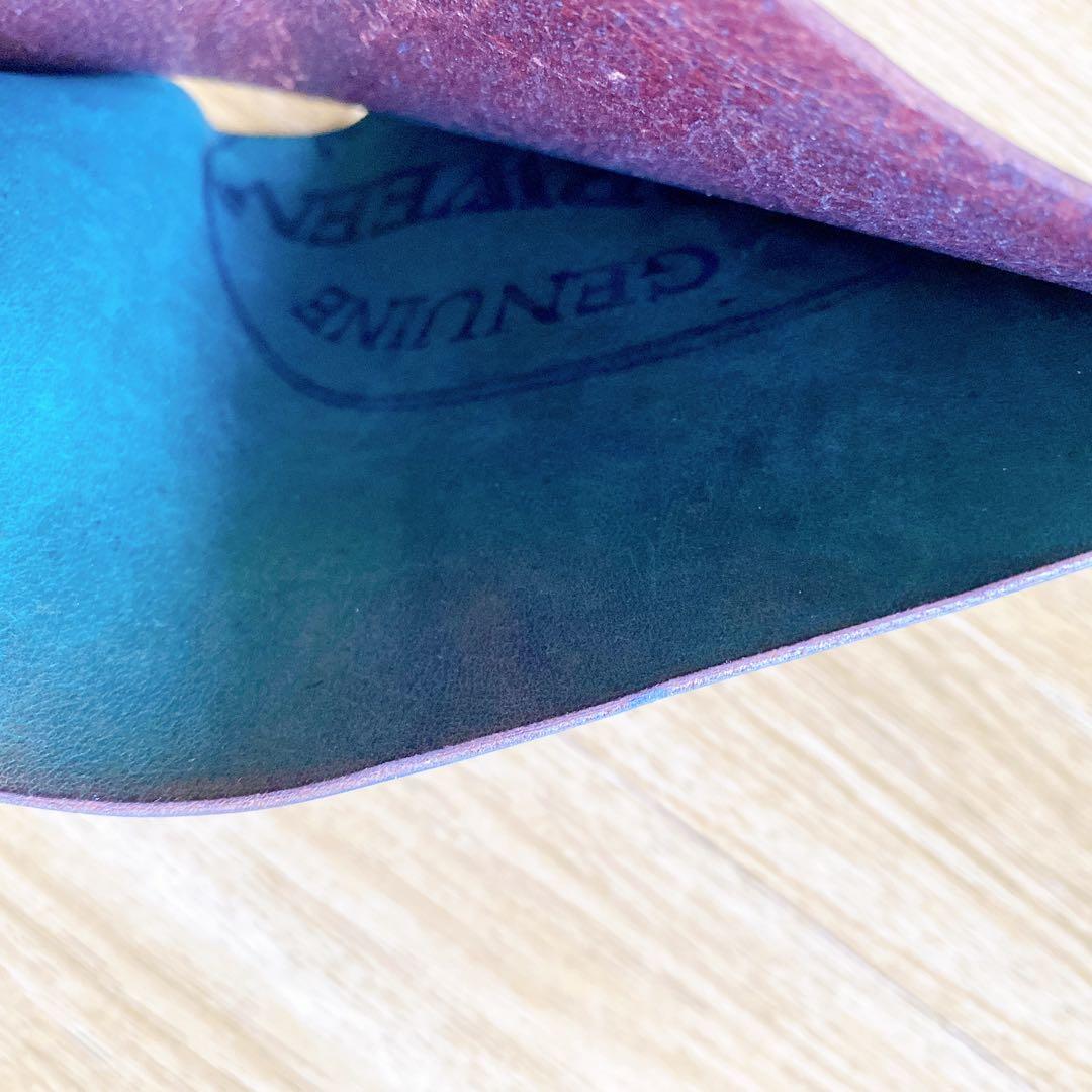 フォルメ　forme コードバン　ショートウォレット ネイビー