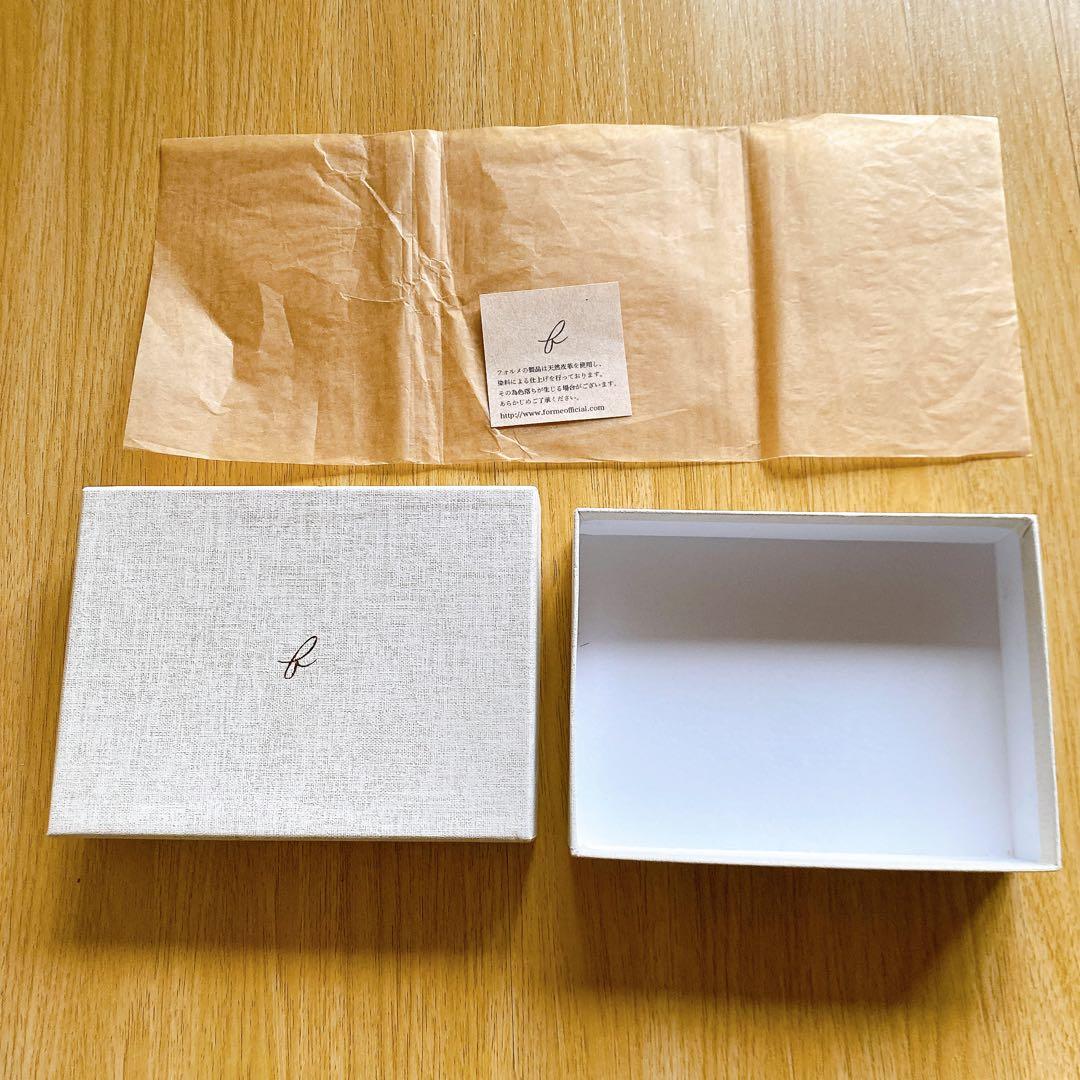 フォルメ　forme コードバン　ショートウォレット ネイビー