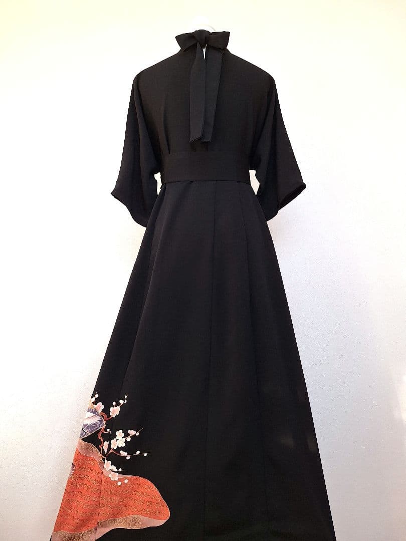 着物リメイクワンピース3647