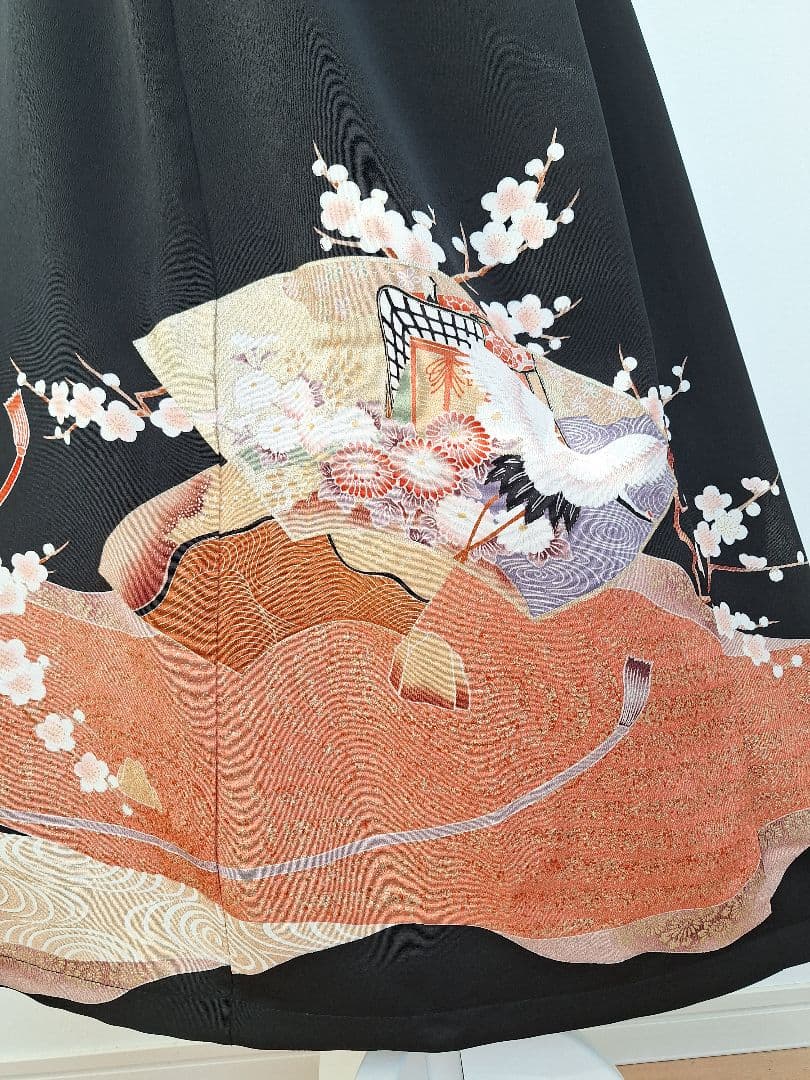 着物リメイクワンピース3647