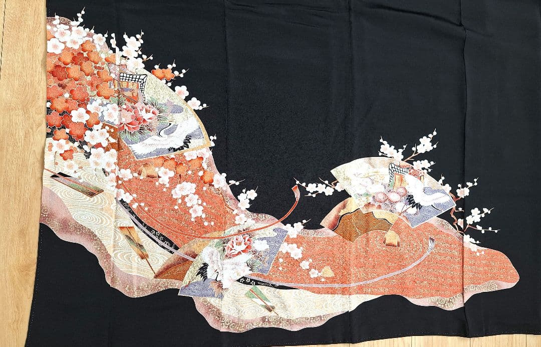 着物リメイクワンピース3647