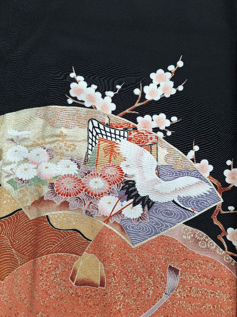 着物リメイクワンピース3647