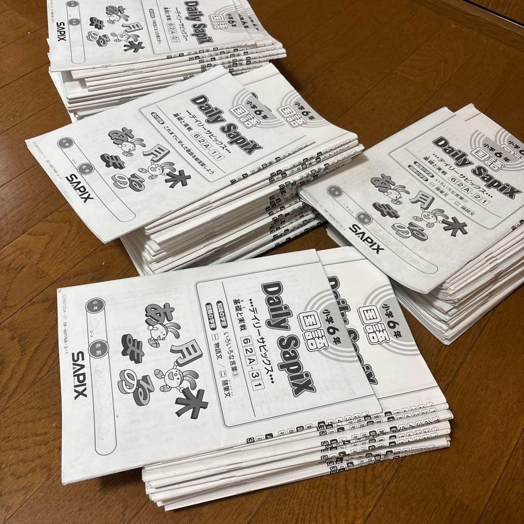 SAPIX 小学6年国語デイリーウィークリーSAPIX一年分