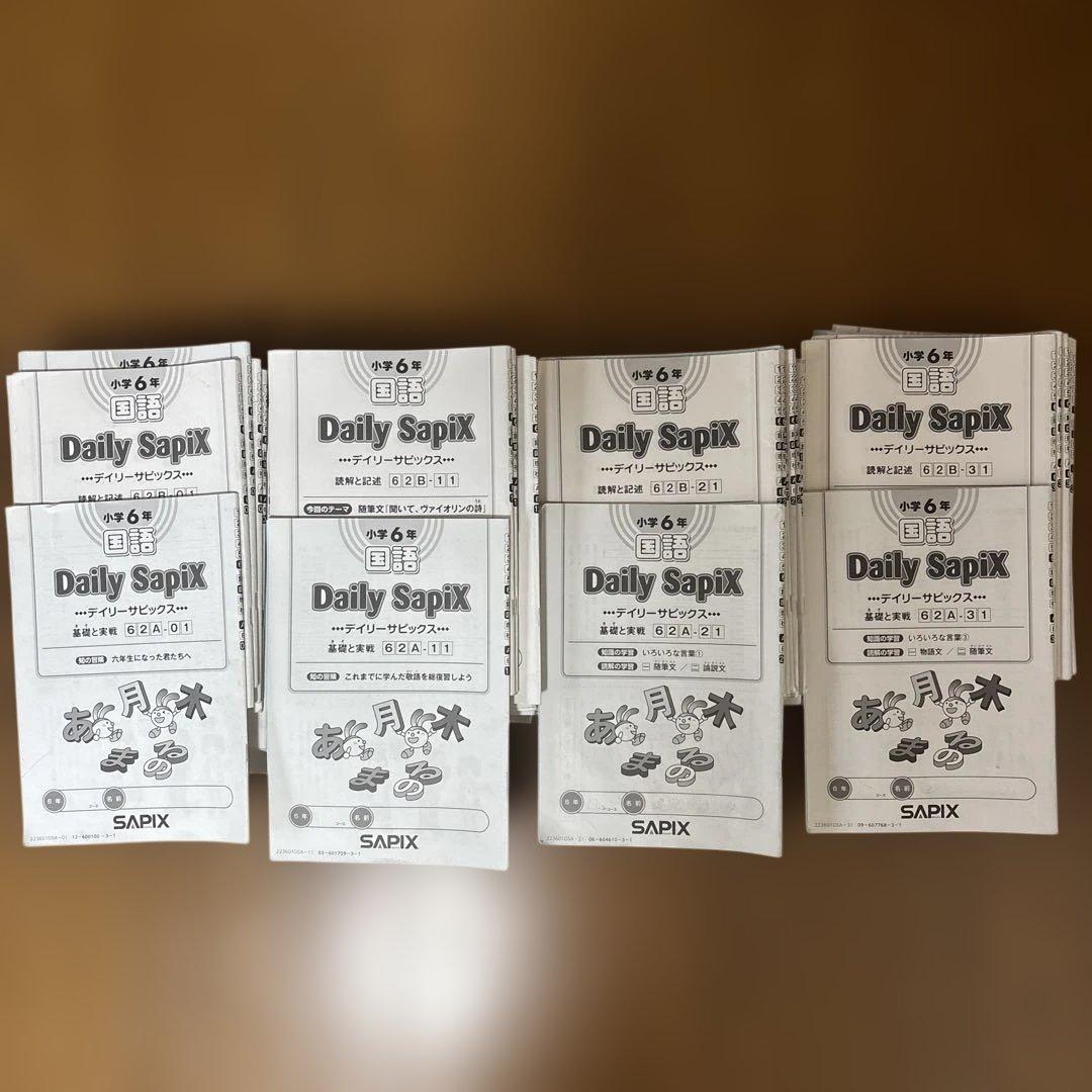 SAPIX 小学6年国語デイリーウィークリーSAPIX一年分